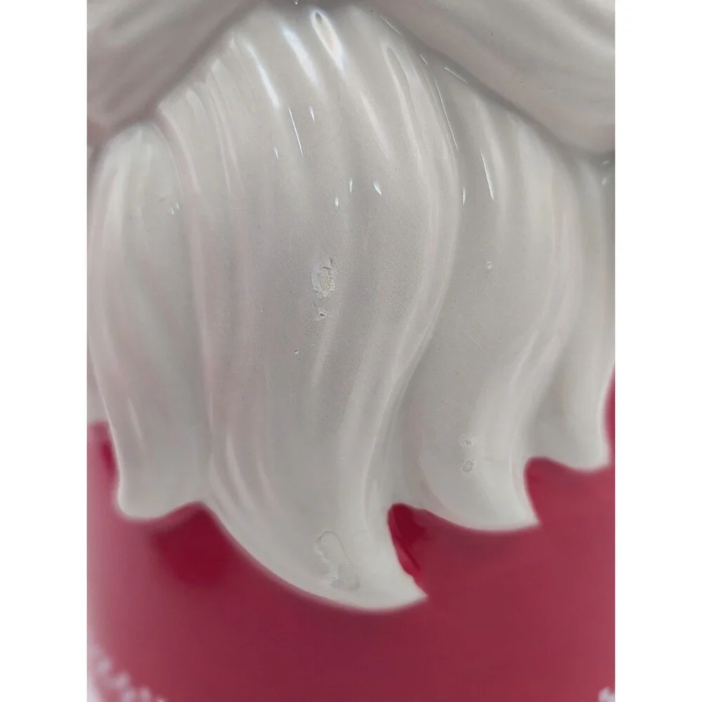 Design Pac Ceramic Santa Gnome Cookie Jar 12